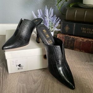 Mi.Mi Anita Croc-Patterned Mules * NEW *